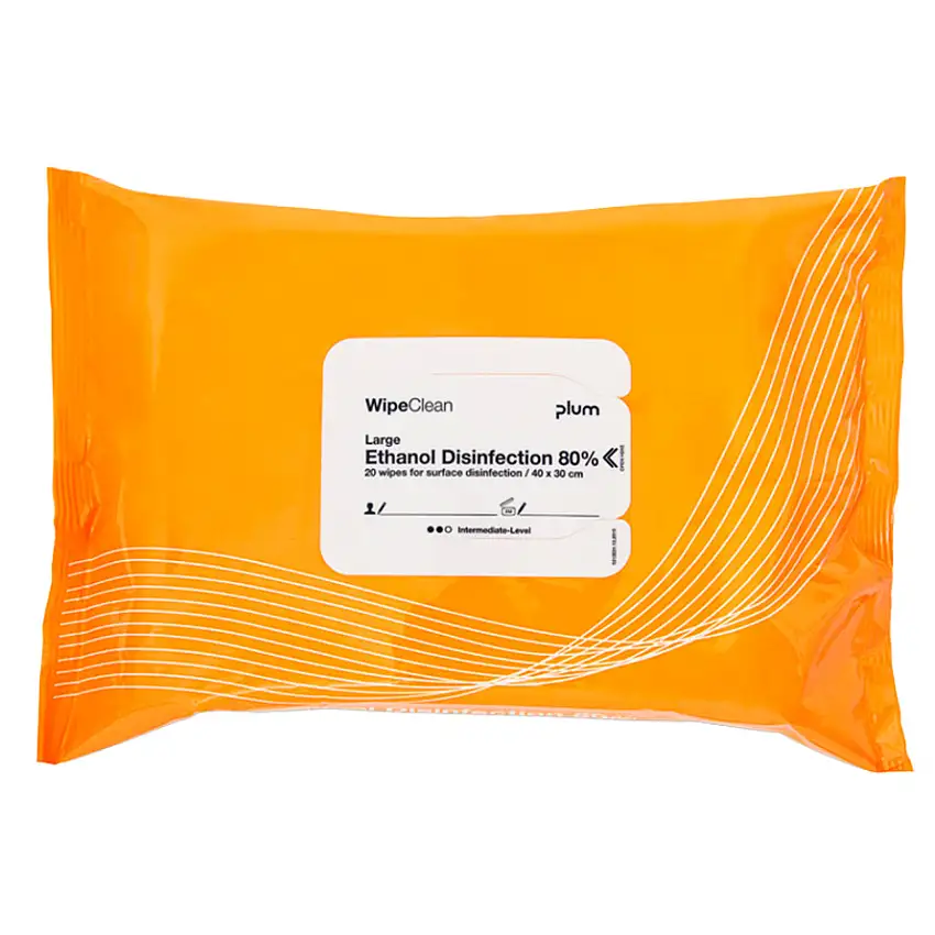 Plum WipeClean Overfladedesinfektion Large 20 stk.