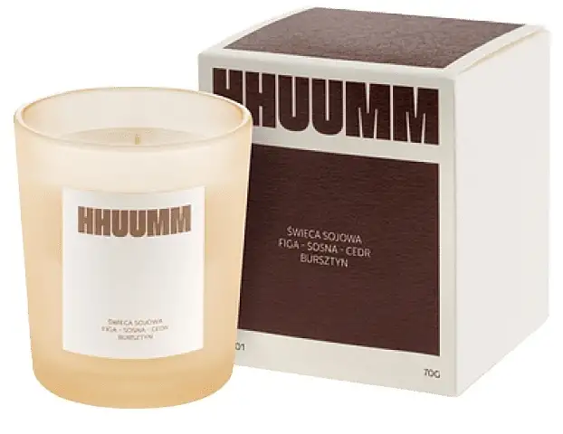 Sojalys med duft af figen, fyrretræ, cedertræ, rav 80295667