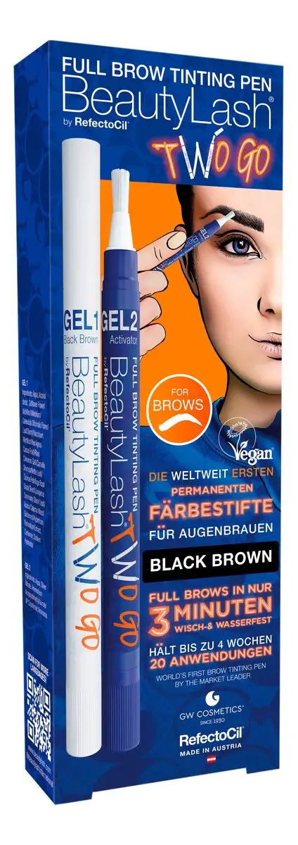 Refectocil BeautyLash Two Go Black Brown - 1 stk.