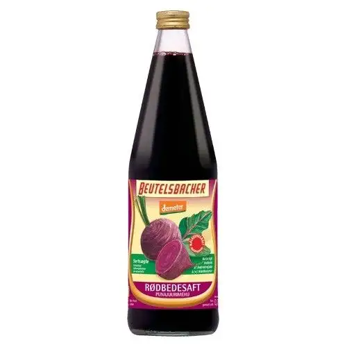 Rødbedesaft Mælkesyregæret Ø - 750 ml.