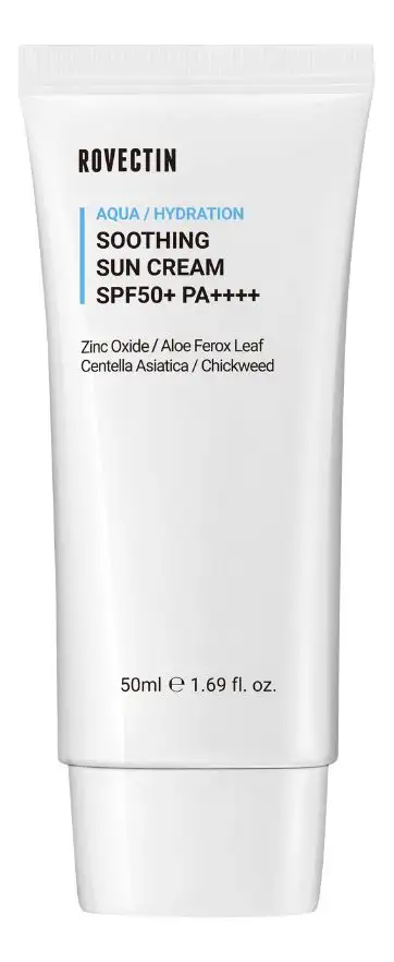 Rovectin Aqua Soothing Sun Cream SPF5+ PA++++ - 50 ml.