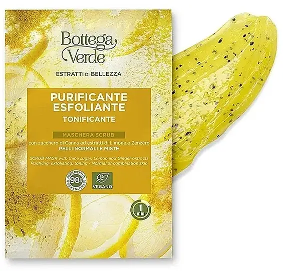 Rørsukker, citron og ingefær skrubemaske 40884684