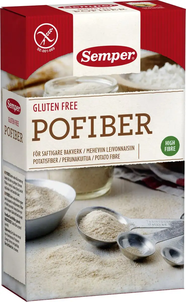 Semper Pofiber Kartoffelfiber Glutenfri - 125 g.