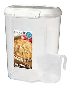 Sistema Bake it Opbevaringsboks m.kop hvid 3,25 L bake it - 1 stk.