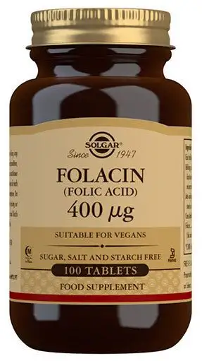 Solgar Folacin (Folinsyre) 400 µg - 100 tab