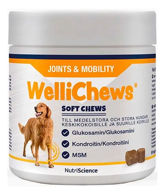 Swedencare Wellichews Joint tyggetabeletter til hund, M/L - 60 stk.