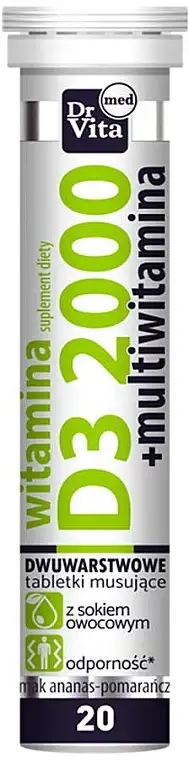 Kosttilskud "Vitamin D3", 2000 mg, brusetabletter 64374852