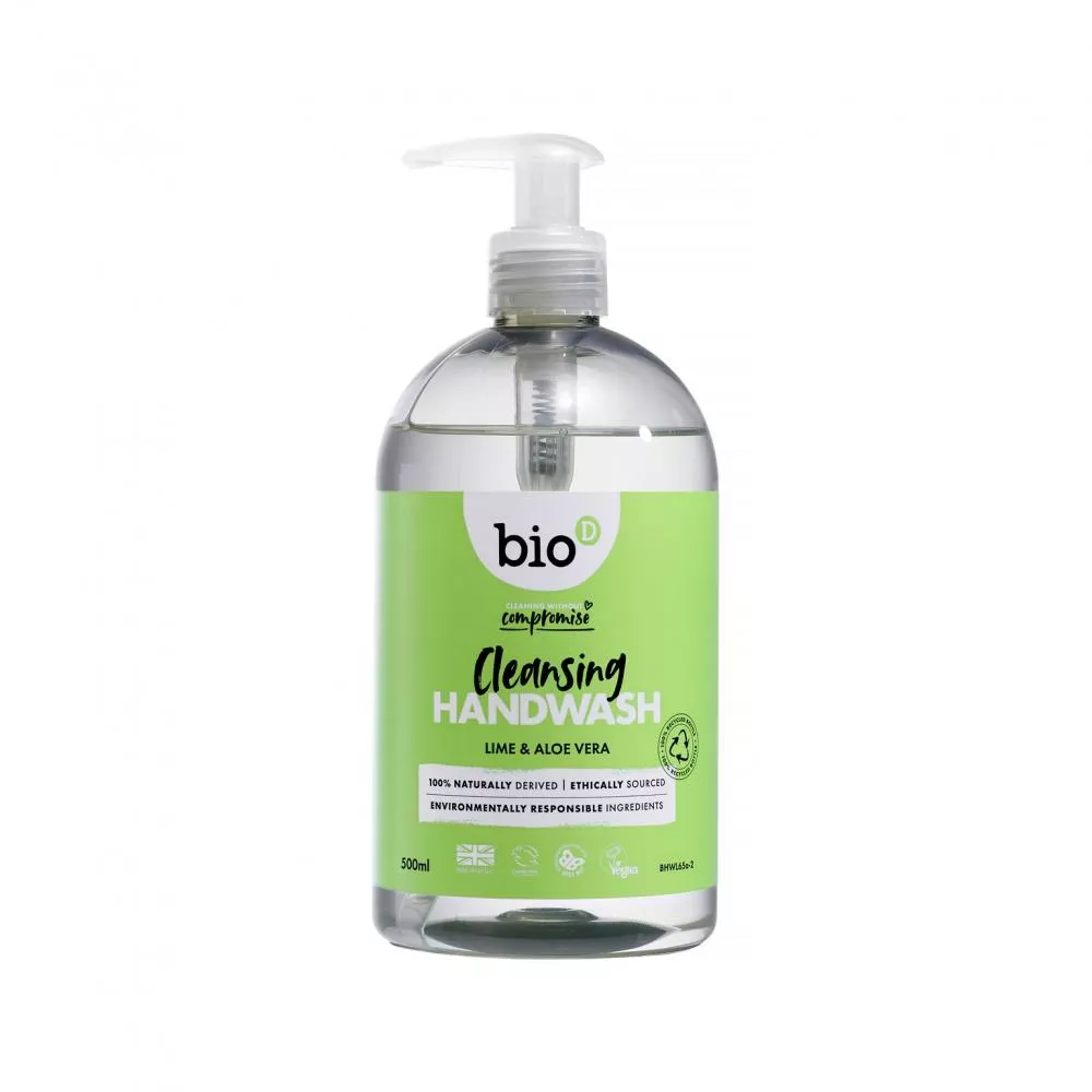 Bio-D Flydende håndsæbe Aloe Vera og lime (500 ml)