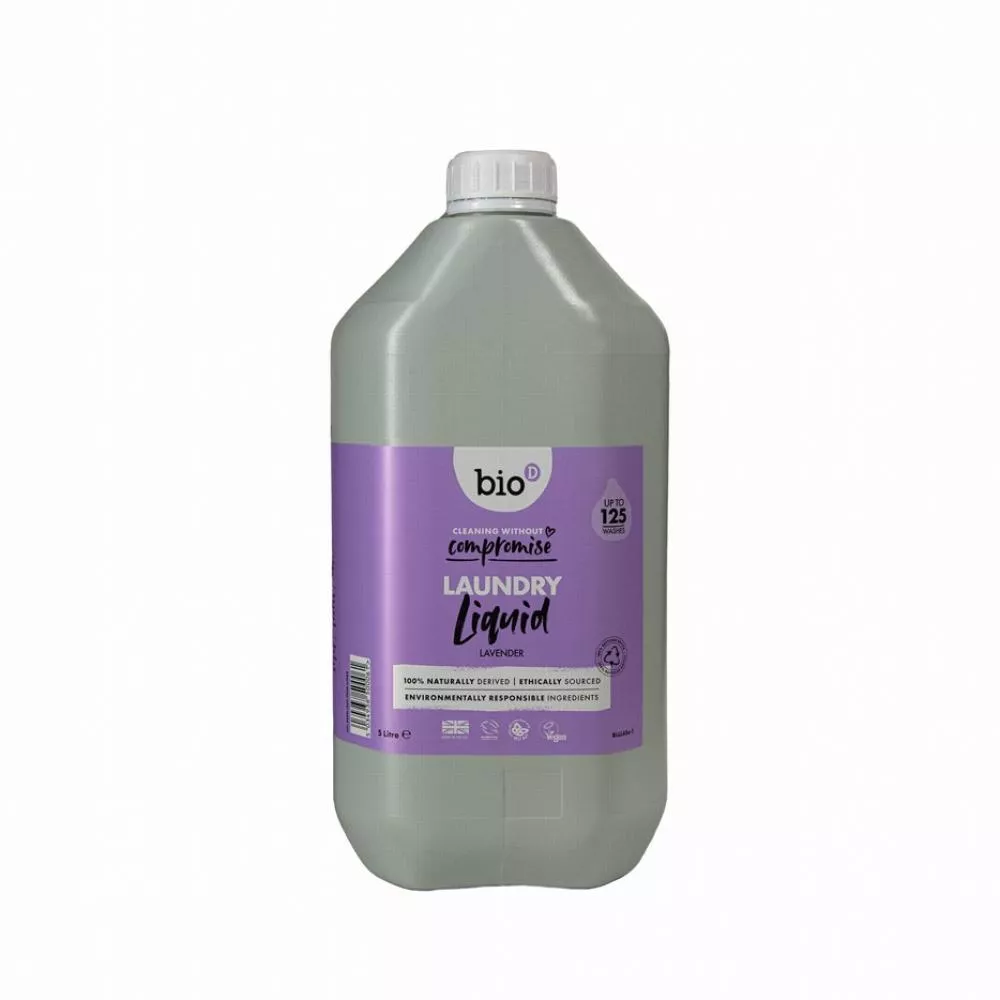 Bio-D Flydende vaskegel blid med duft af lavendel - dunk (5 L)
