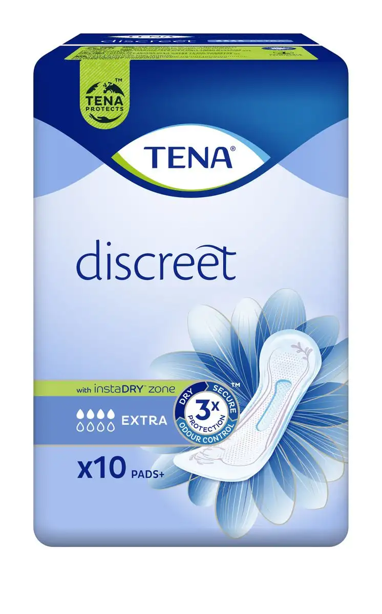 TENA Discreet Extra Inkontinensbind - 10 stk.