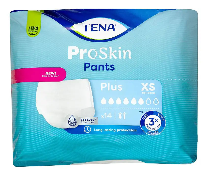 TENA ProSkin Pants Plus Bukseble Str. XS - 14 stk.