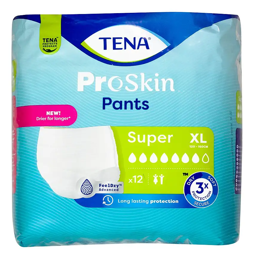 TENA ProSkin Pants Super Bukseble Str. XL - 12 stk.