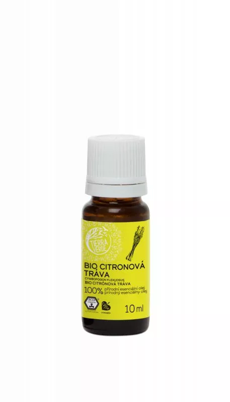 Tierra Verde Æterisk olie Citronella BIO (10 ml) - hjælper ved udmattelse