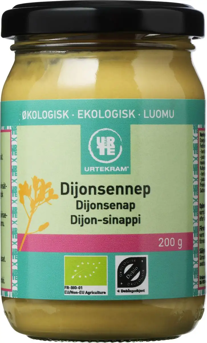 Urtekram Dijon Sennep Ø - 200 g.