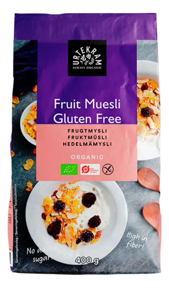 Urtekram Frugtmysli, glutenfri Ø - 400 g